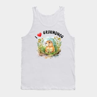 I love groundhog Tank Top